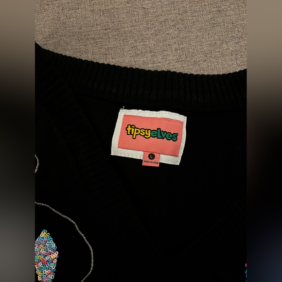 WOMEN'S IRIDESCENT LIGHTS OVERSIZED SWEATER DRESS - Picture 8 of 8